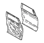 Door Shell - Ford (jl1z4024631a) - view 6