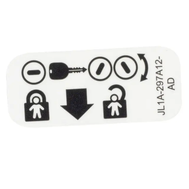 Child Lock Label - Ford (jl1z5400014a)