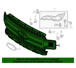 Grille - Ford (jl3z8200eb) - view 16