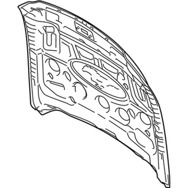Hood Panel - Ford (jr3z16612a) - view 16