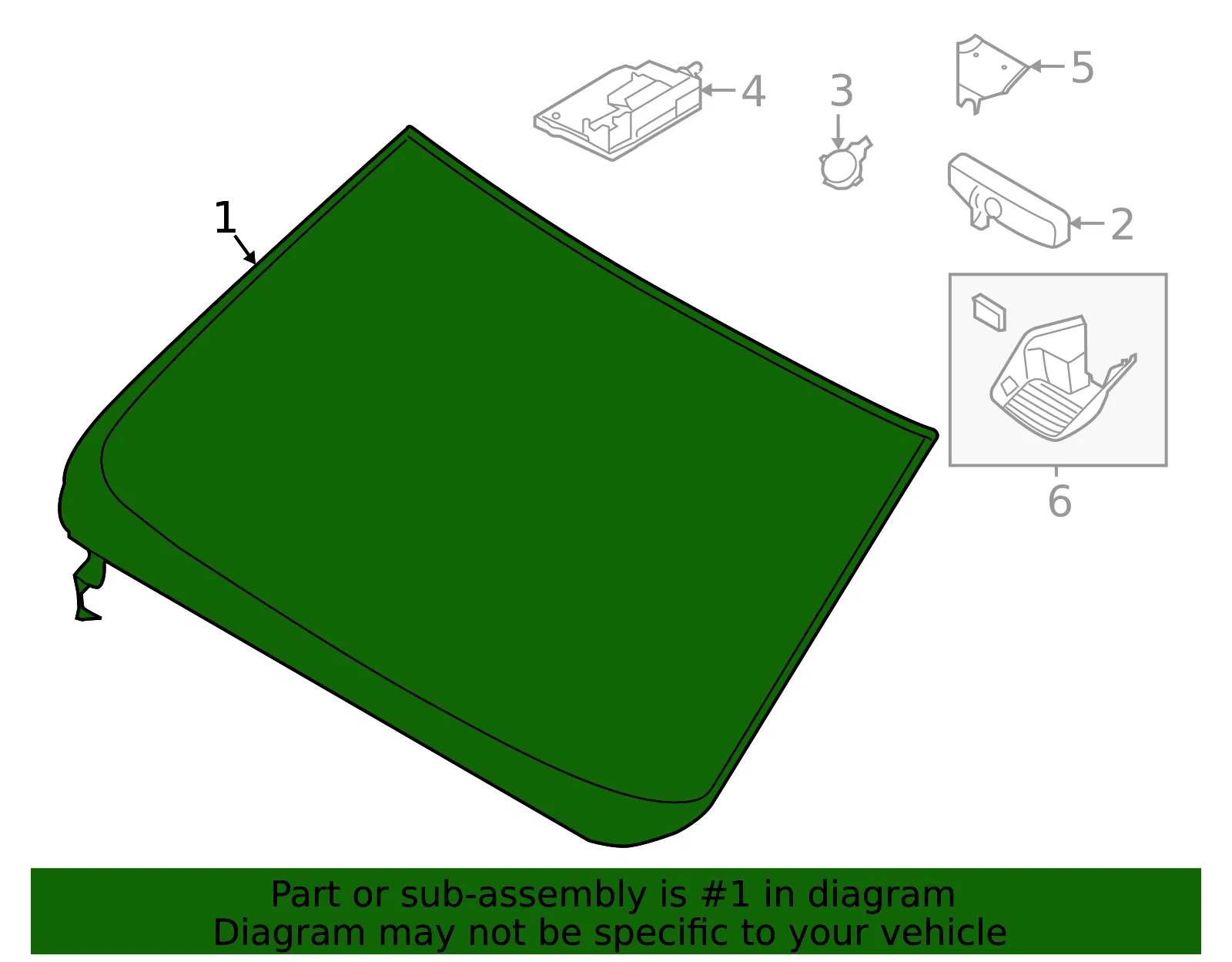 Windshield - Ford (kb3z2103100d) - view 4