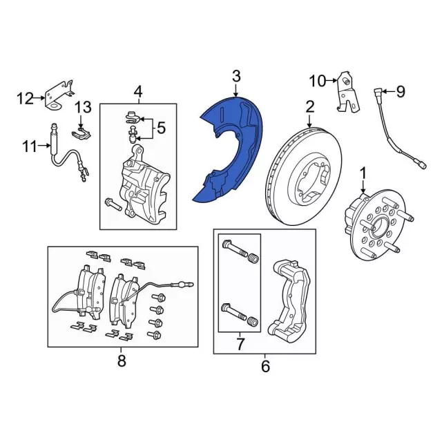 Splash Shield - Ford (kk3z2k005c) - view 3