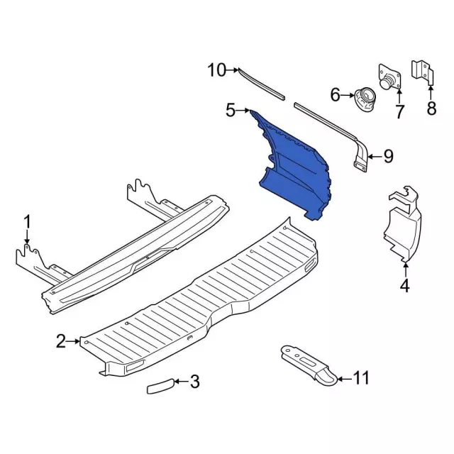 Bumper Extension - Ford (kk4z17f774cf) - view 10