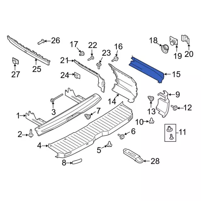 Bumper Extension - Ford (kk4z17f774cf) - view 3