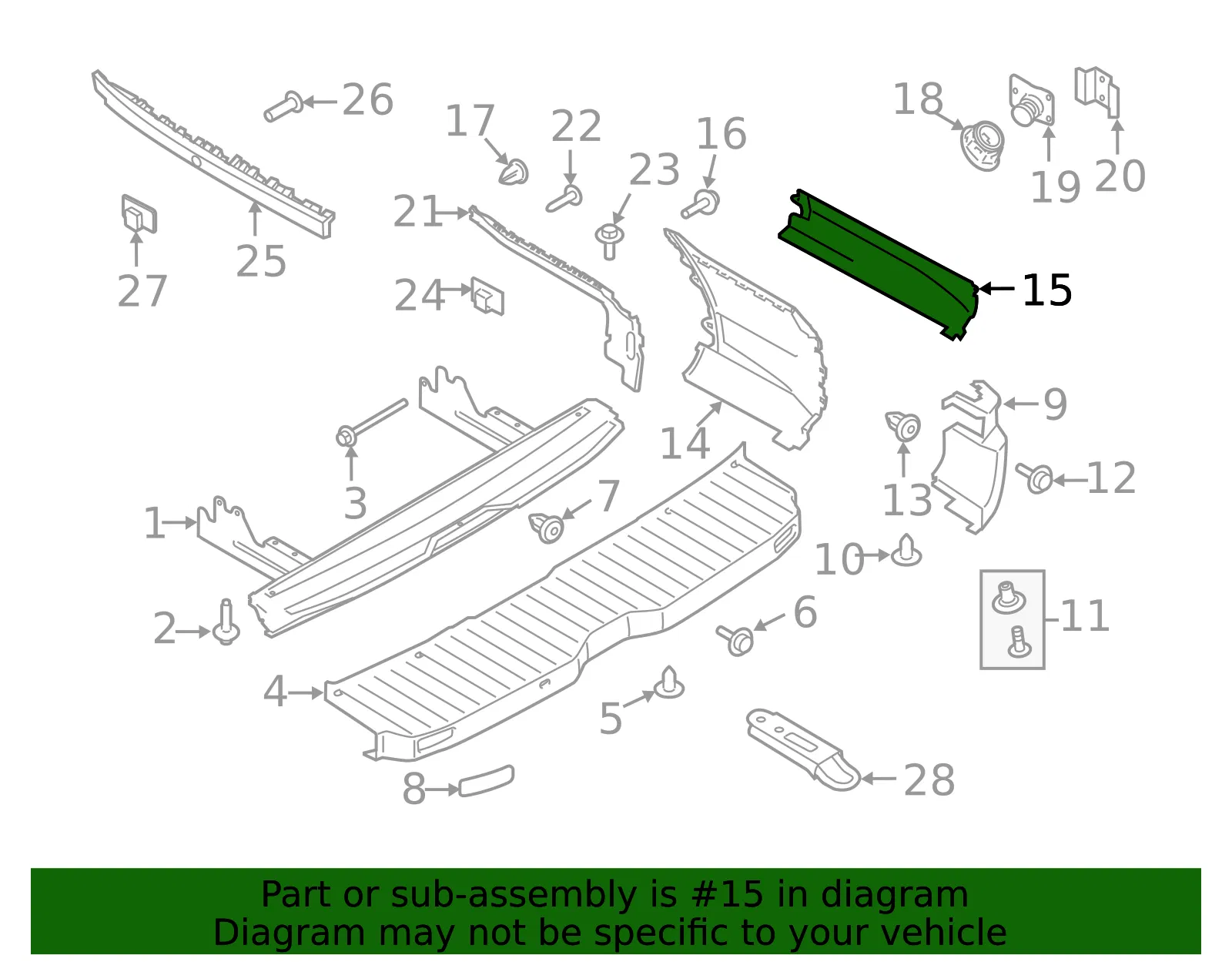 Bumper Extension - Ford (kk4z17f774cf) - view 6