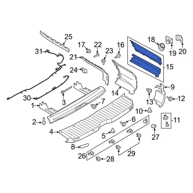 Bumper Extension - Ford (kk4z17f774cf) - view 8