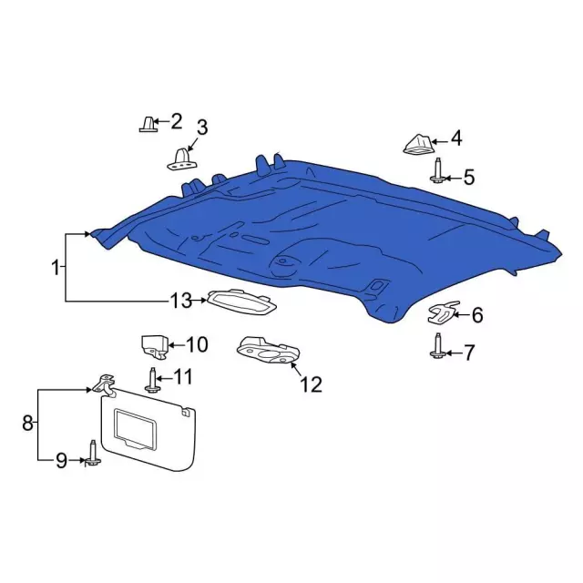 Headliner - Ford (kl3z1551944be) - view 6