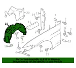 Fender Splash Shield - Ford (kr3z16102a) - view 7