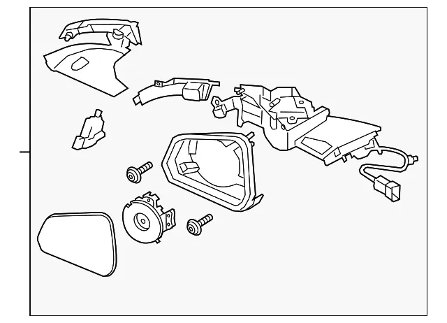 Mirror - Ford (kr3z17682a) - view 3