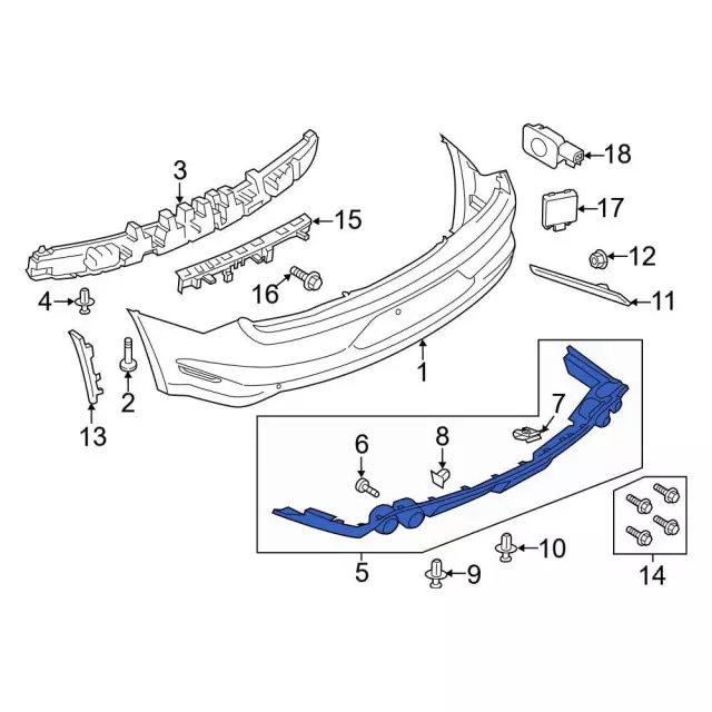 Valance Panel - Ford (kr3z17f828aa) - view 6