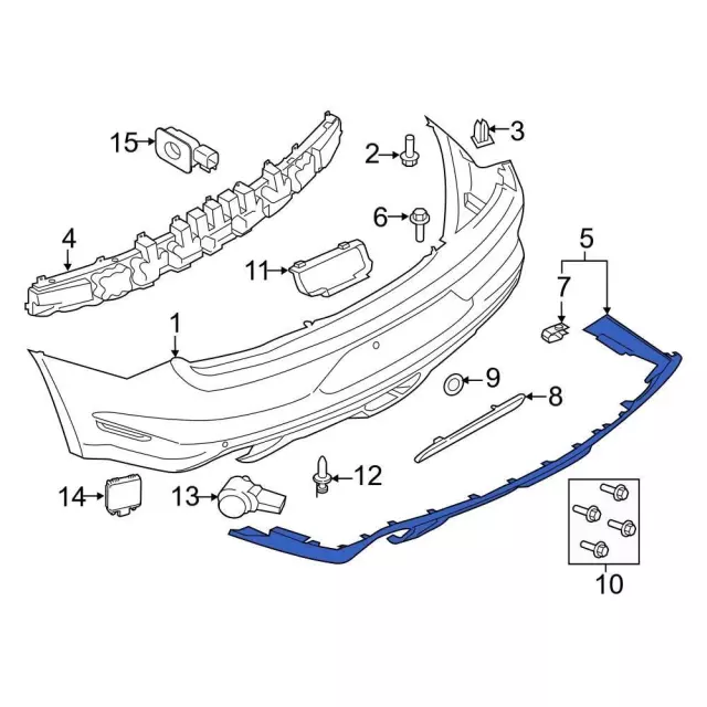 Valance Panel - Ford (kr3z17f828ca) - view 2