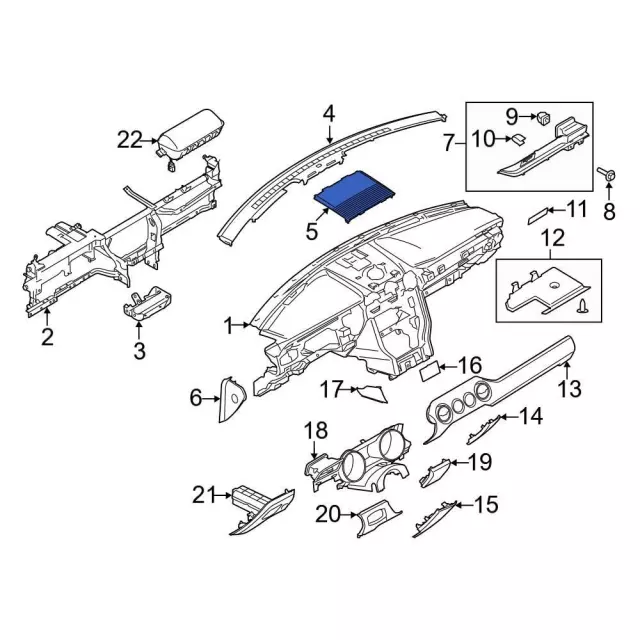 Speaker Grille - Ford (kr3z18978ca) - view 10