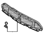 Upper Grille - Ford (kr3z8200ac) - view 8