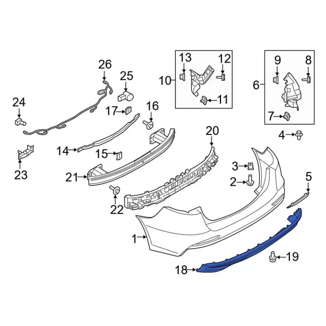 Valance Panel - Ford (ks7z17f828da) - view 2