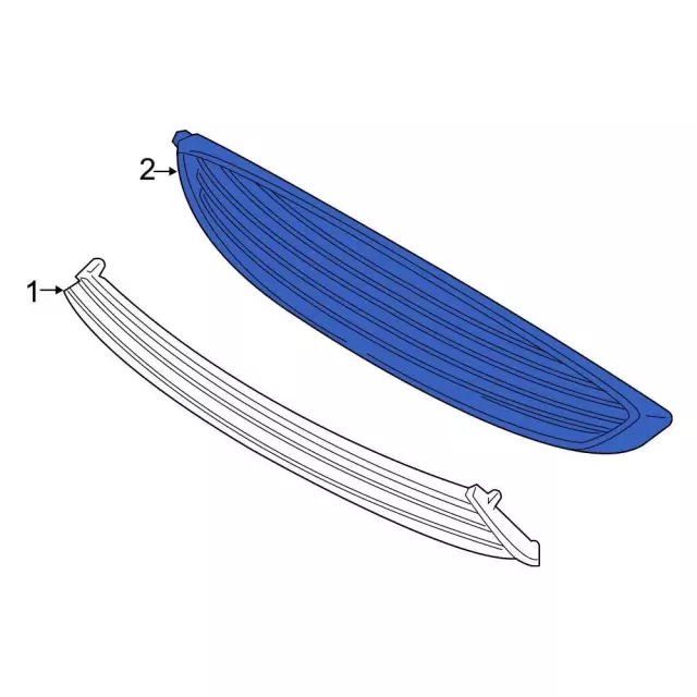 Upper Grille - Ford (ks7z8200bb) - view 2