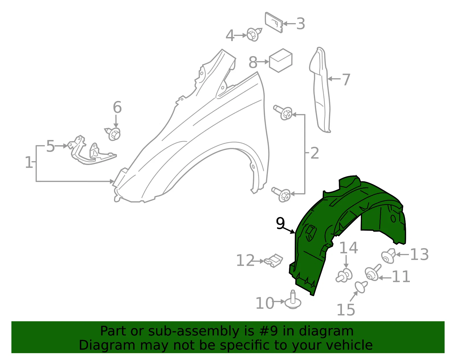 Fender Splash Shield - Ford (kt1z16103c) - view 5