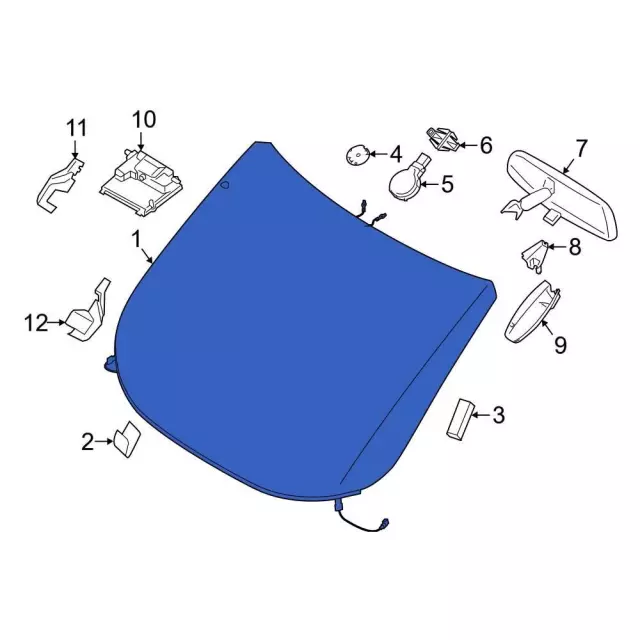 Windshield - Ford (kt1z5403100h) - view 2