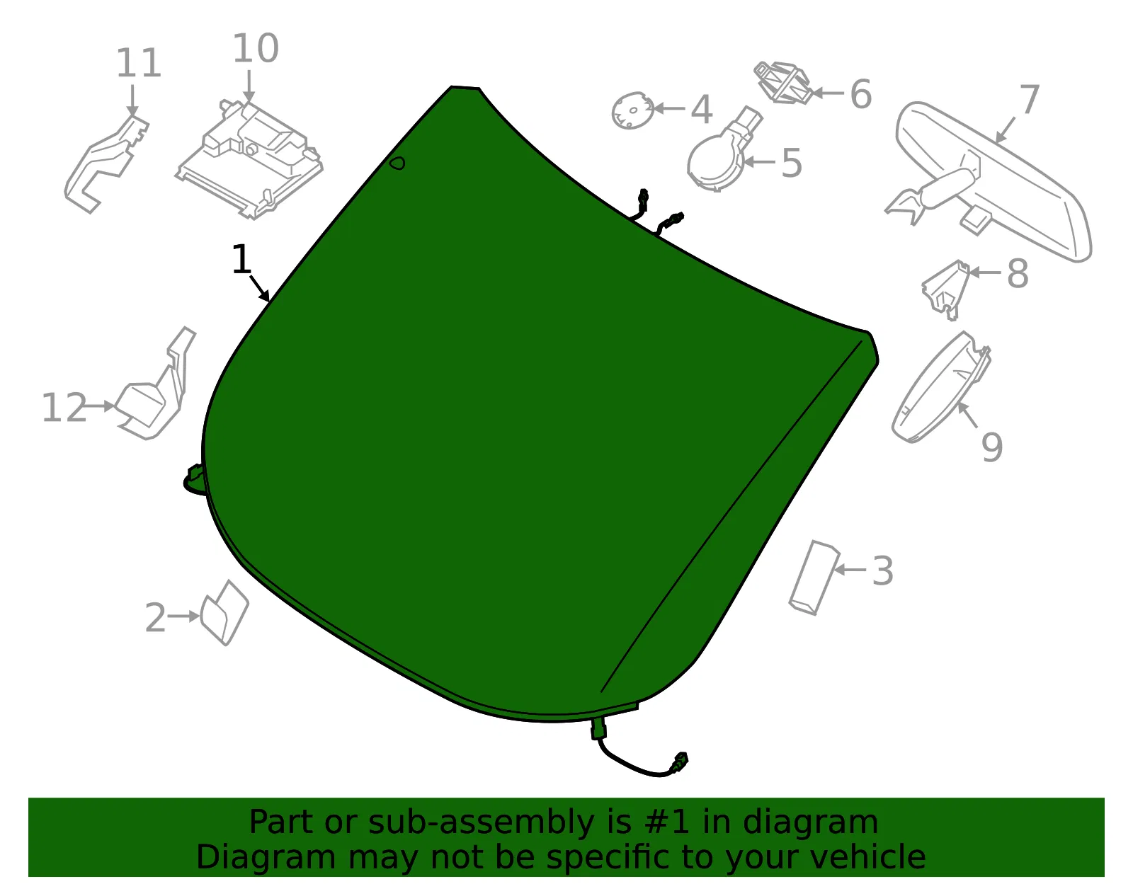 Windshield - Ford (kt1z5403100m) - view 2