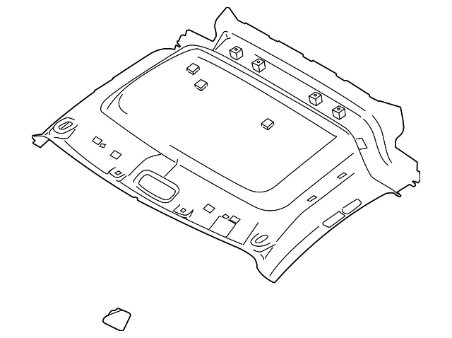 Front Headliner - Ford (kt1z6151916rd) - view 2