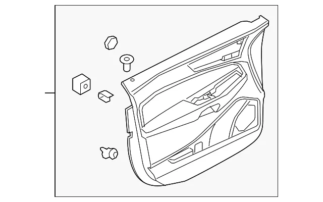 Door Interior Trim Panel - Ford (kt4z5823943ca) - view 4