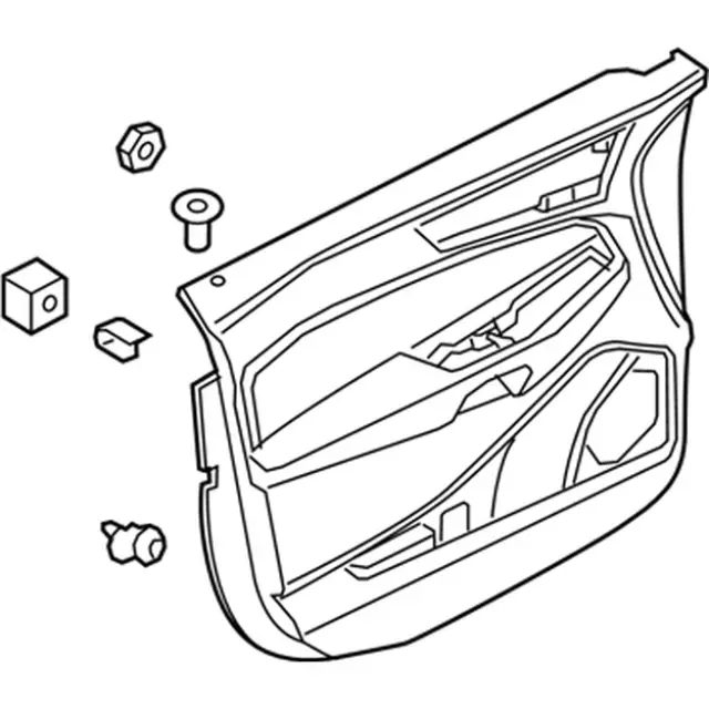 Door Interior Trim Panel - Ford (kt4z5823943ca) - view 6