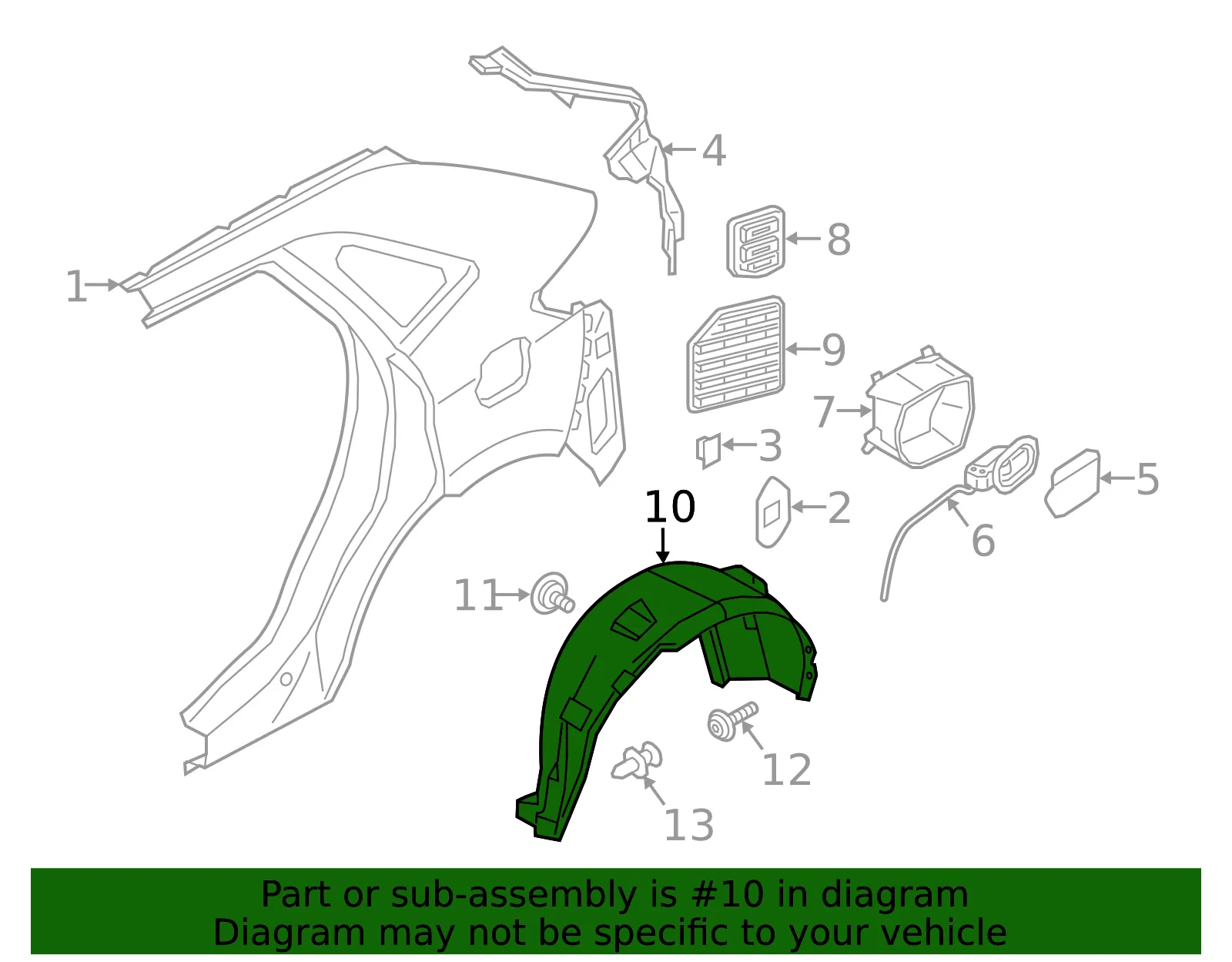 Splash Shield - Ford (kt4z58278b50c) - view 4