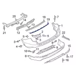 Bumper Trim - Ford (lb5z17c830ca) - view 10