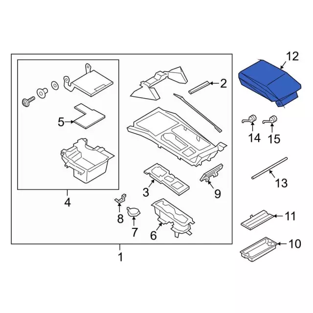 Compartment Door - Ford (lb5z7806024cb) - view 6