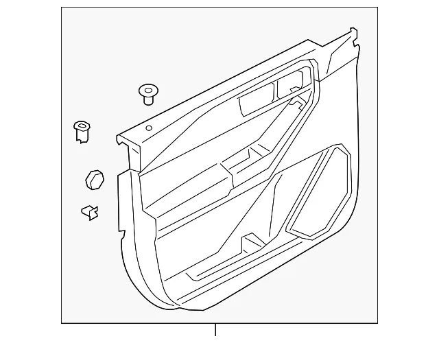 Door Interior Trim Panel - Ford (lb5z7823943cg)