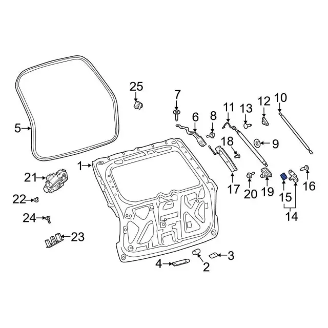Lower Bracket Bumper - Ford (lb5z7840452a) - view 2
