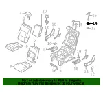 Bezel Latch - Ford (lb5z78624a08aa) - view 11