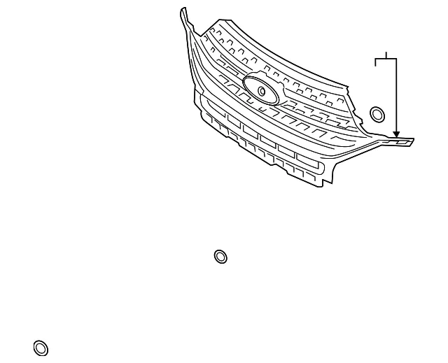 Grille - Ford (lb5z8200ab) - view 2