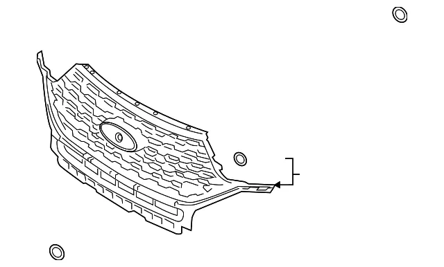 Grille - Ford (lb5z8200dc) - view 2
