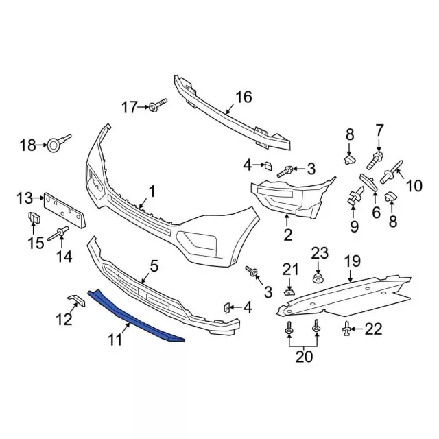 Valance Panel - Ford (lb5z8419ab) - view 4