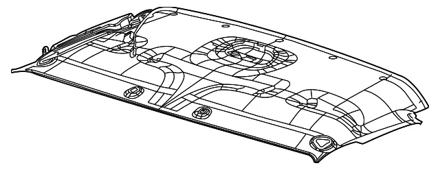 Headliner - Ford (lc2z1551940ab) - view 2