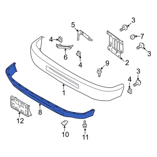 Valance Panel - Ford (lc2z17626aa) - view 2