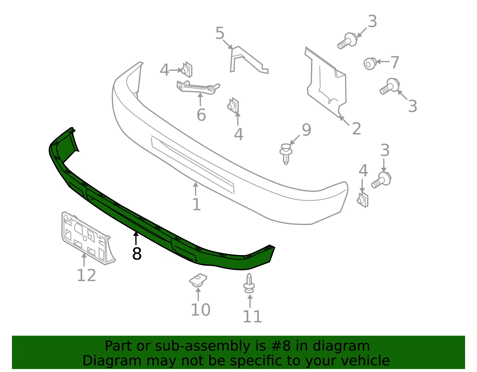 Valance Panel - Ford (lc2z17626aa) - view 4