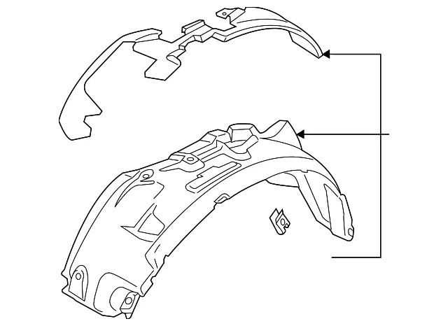 Fender Splash Shield - Ford (lc3z16102e) - view 2