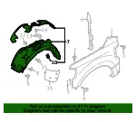 Fender Splash Shield - Ford (lc3z16102e) - view 7