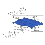 Headliner - Ford (lc3z2551944ca) - view 11