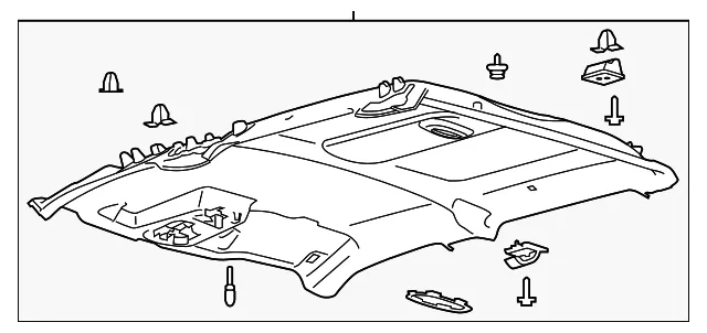 Headliner - Ford (lc3z2651944bb)
