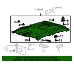 Headliner - Ford (lc3z2651944bb) - view 4
