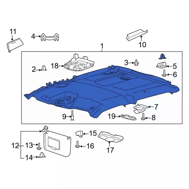 Headliner - Ford (lc3z2651944bc) - view 6