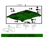 Headliner - Ford (lc3z2651944cb) - view 4