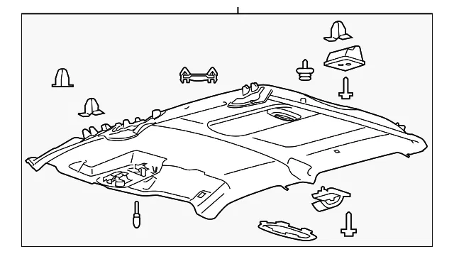 Headliner - Ford (lc3z2851944bd)