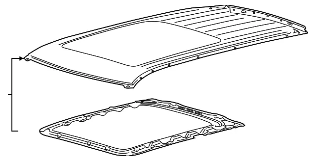 Panel Assembly Roof - Ford (lc5z7850202b)