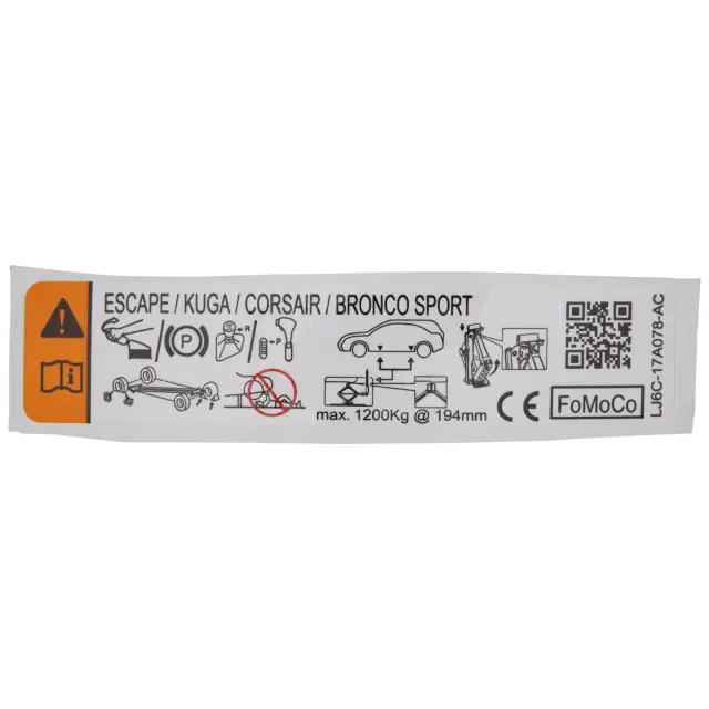 Engine Decal - Ford (lj6z17a083c)