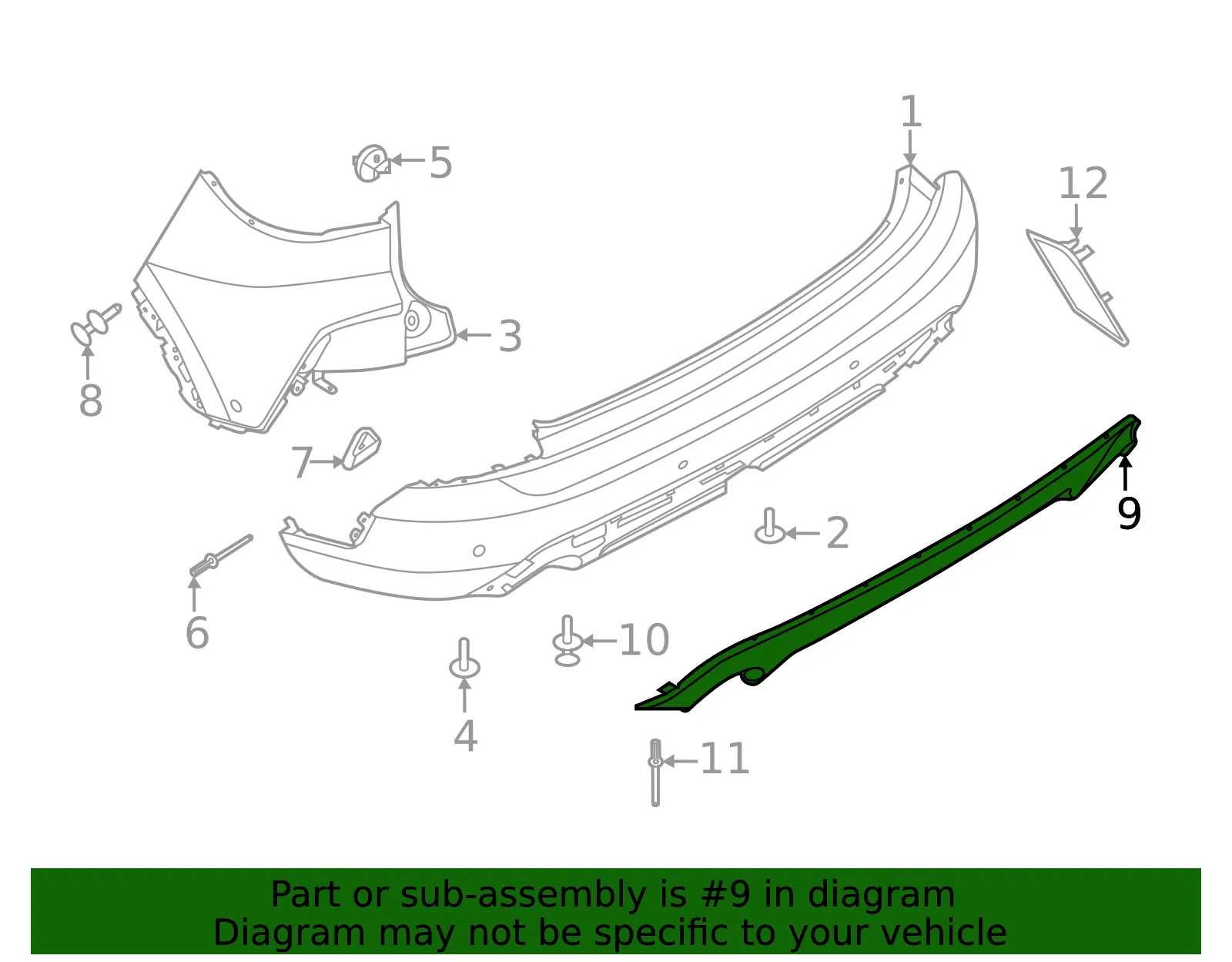 Valance Panel - Ford (lj6z17k835ab) - view 4