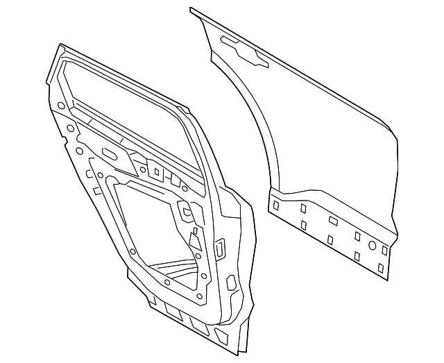 Door Shell - Ford (lj6z7824630a) - view 3