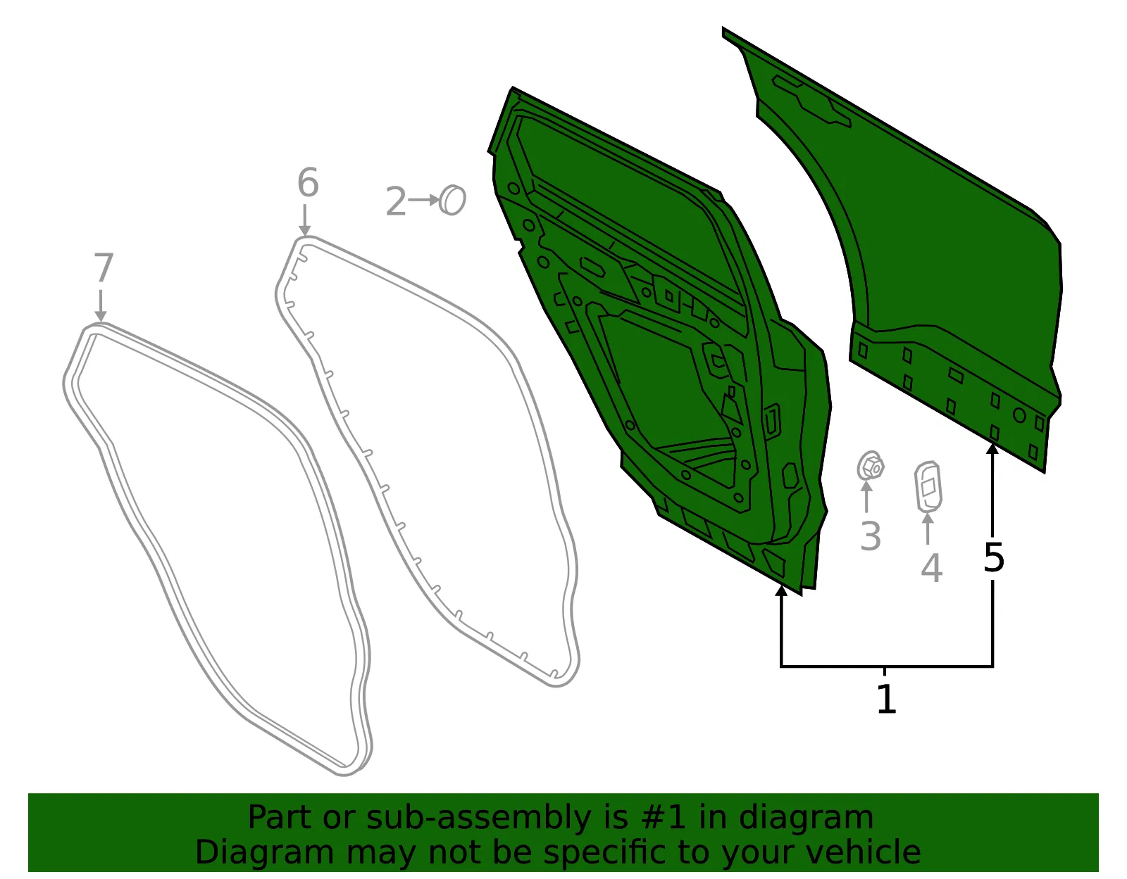 Door Shell - Ford (lj6z7824630a) - view 4